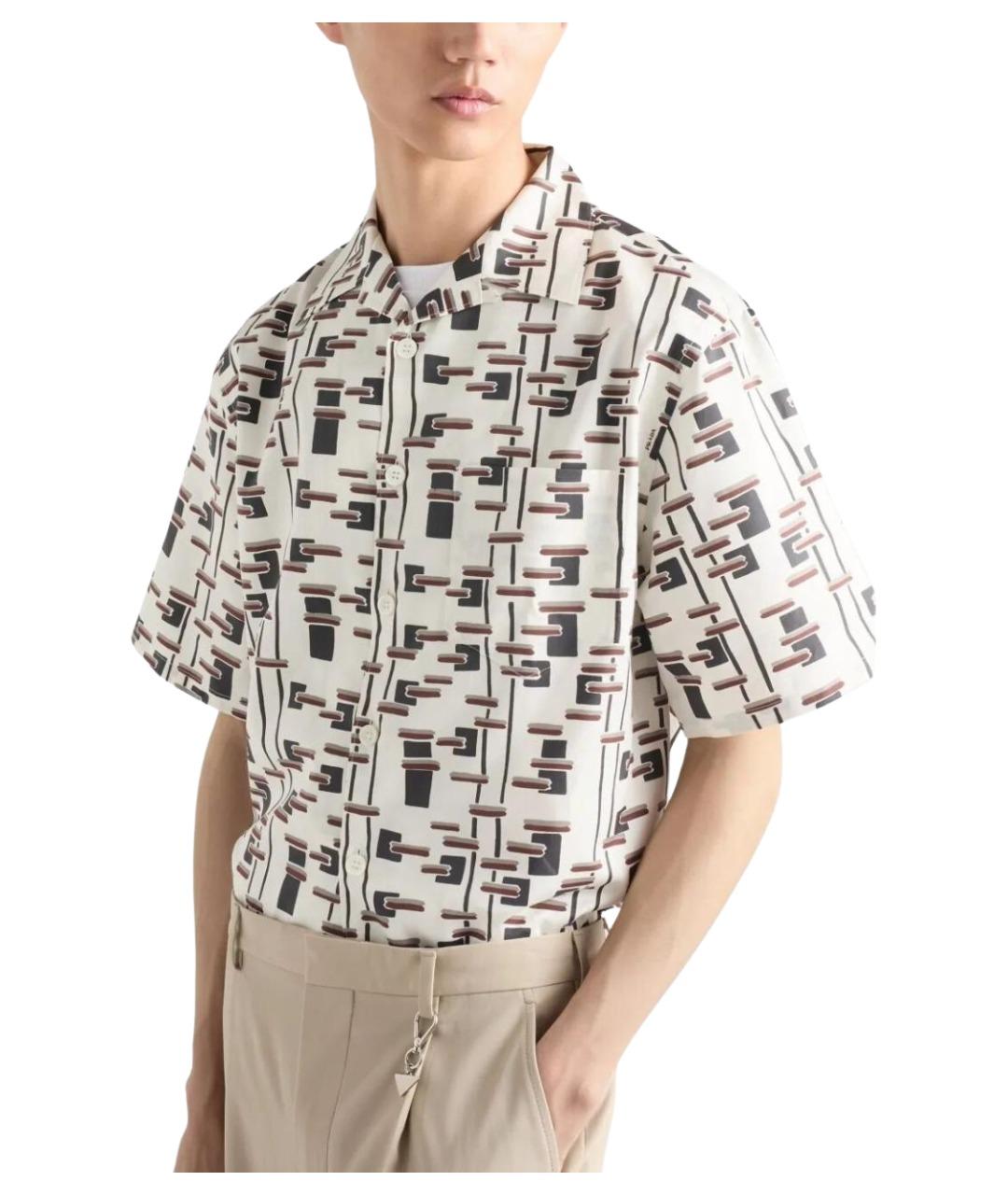 PRADA Мульти хлопковая кэжуал рубашка, фото 2