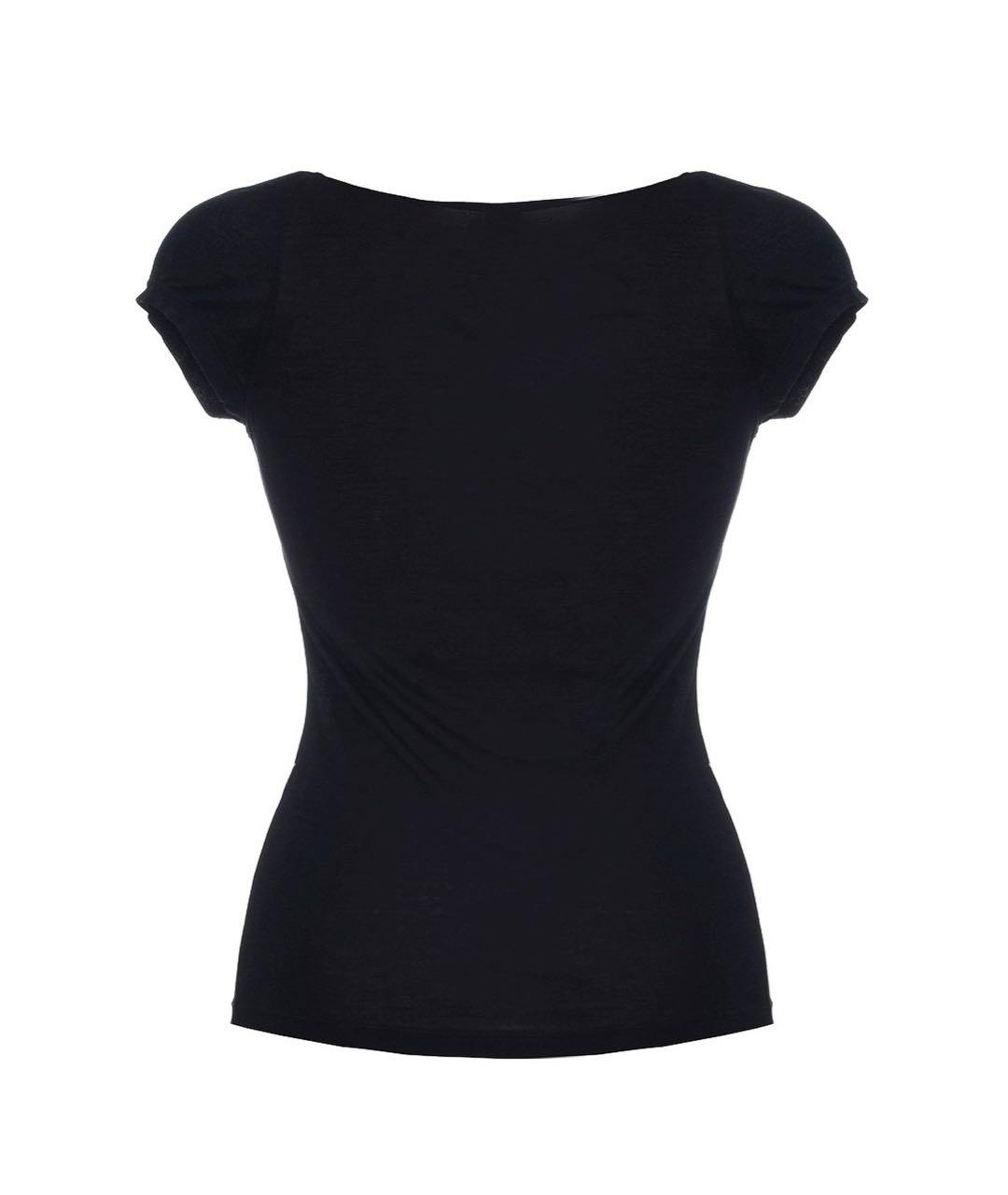 JOHN GALLIANO Черная вискозная футболка, фото 2