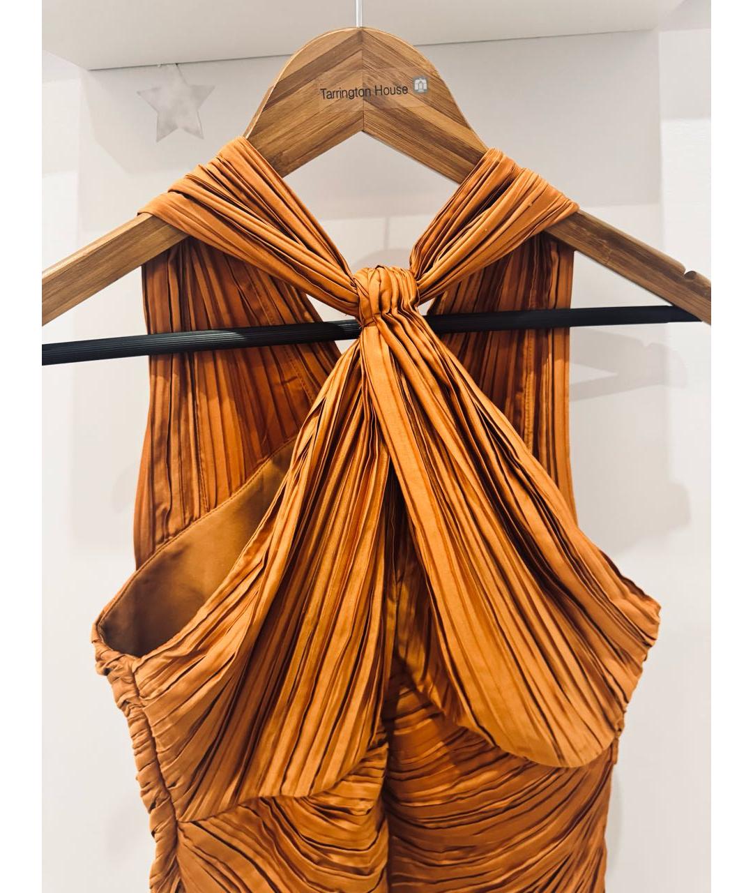 CULT GAIA Оранжевое коктейльное платье, фото 3