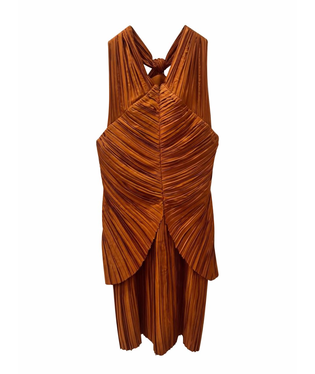 CULT GAIA Оранжевое коктейльное платье, фото 1