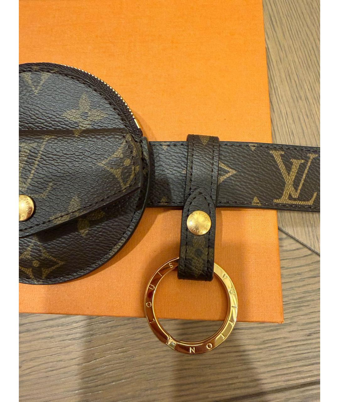 LOUIS VUITTON Коричневая поясная сумка, фото 7