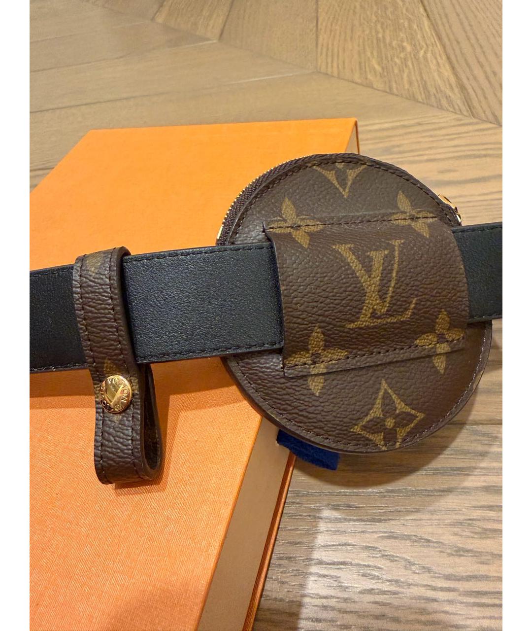 LOUIS VUITTON Коричневая поясная сумка, фото 4