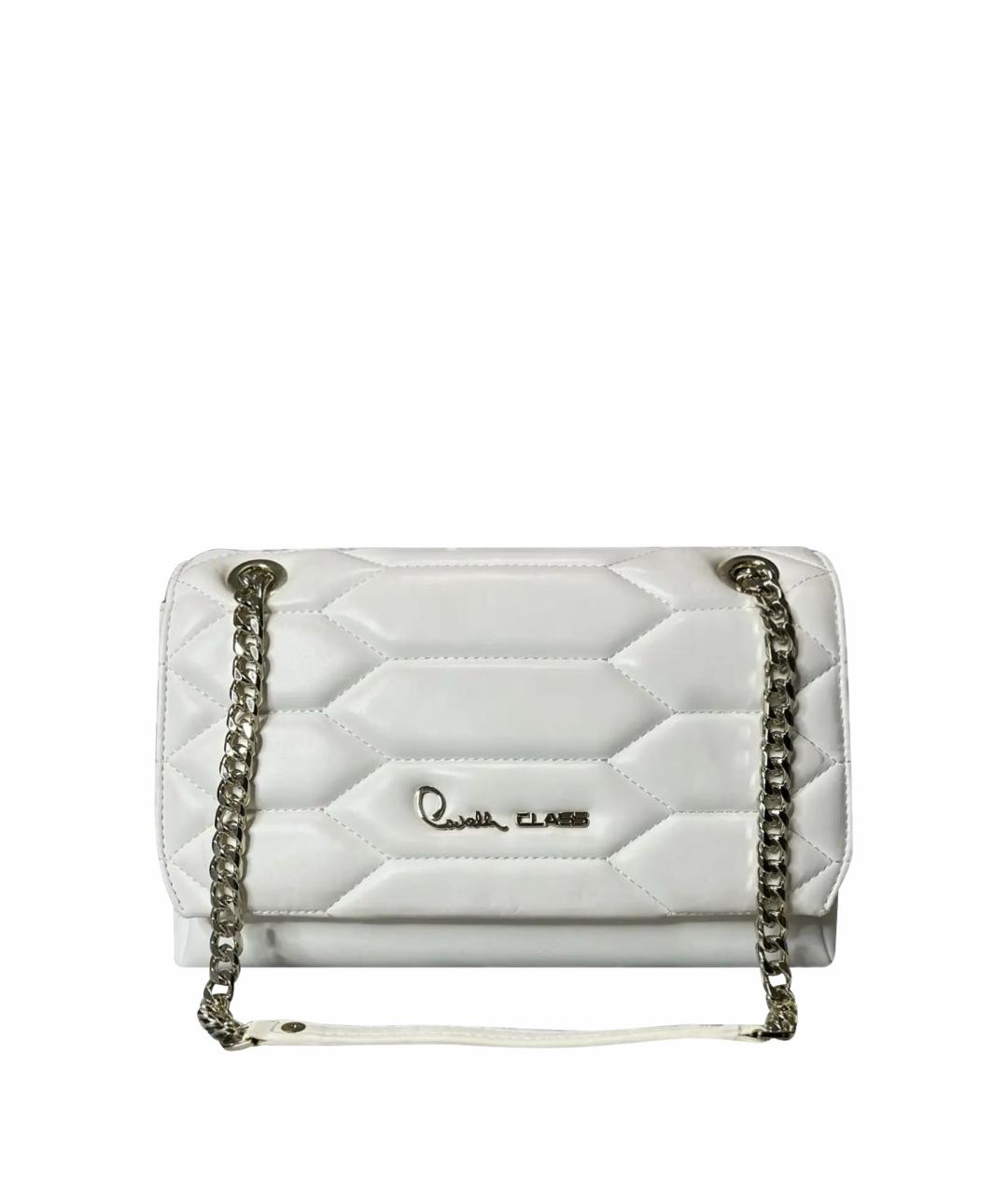 CAVALLI CLASS Белая синтетическая сумка через плечо, фото 1