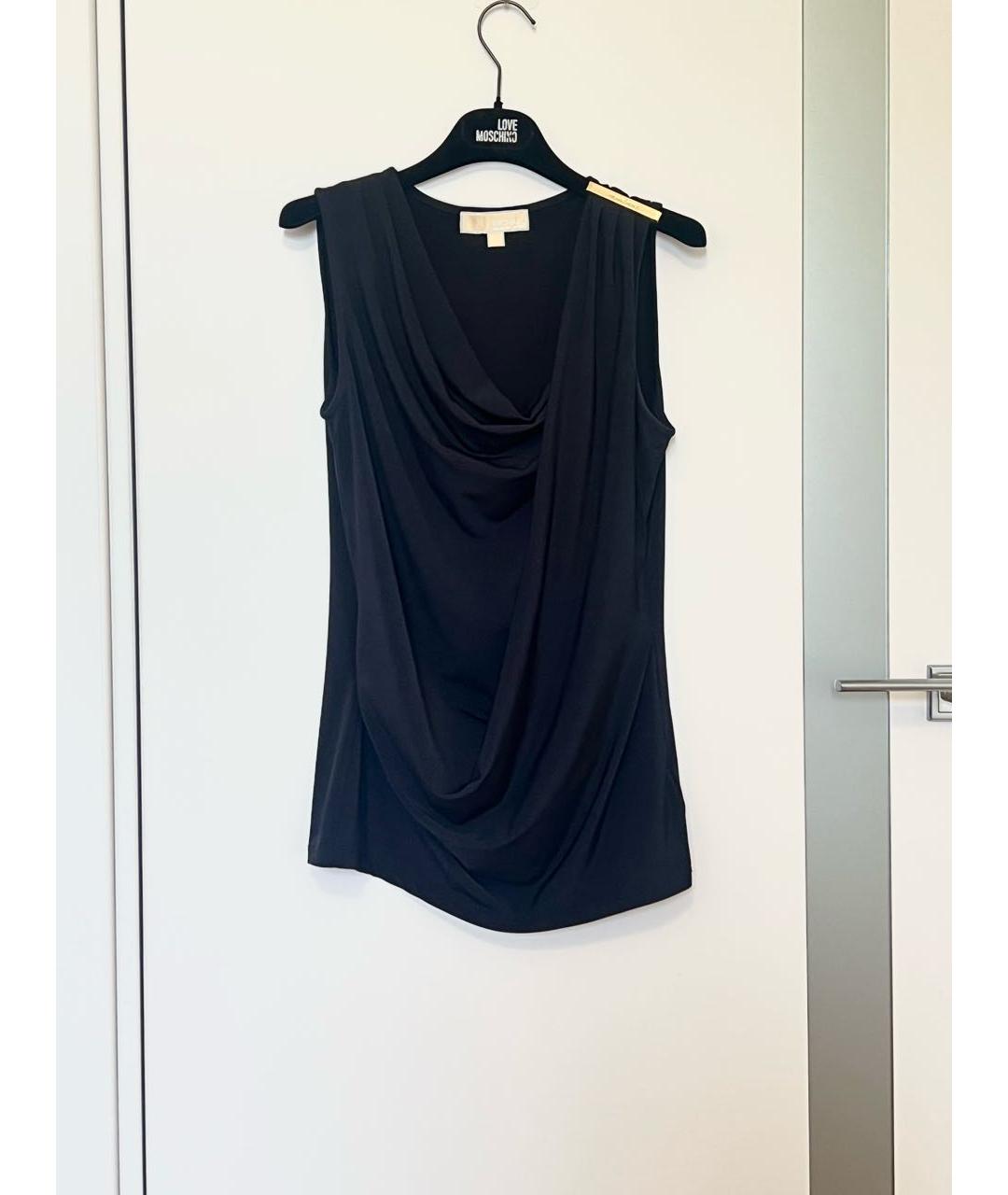 MICHAEL KORS Черная полиэстеровая майка, фото 5