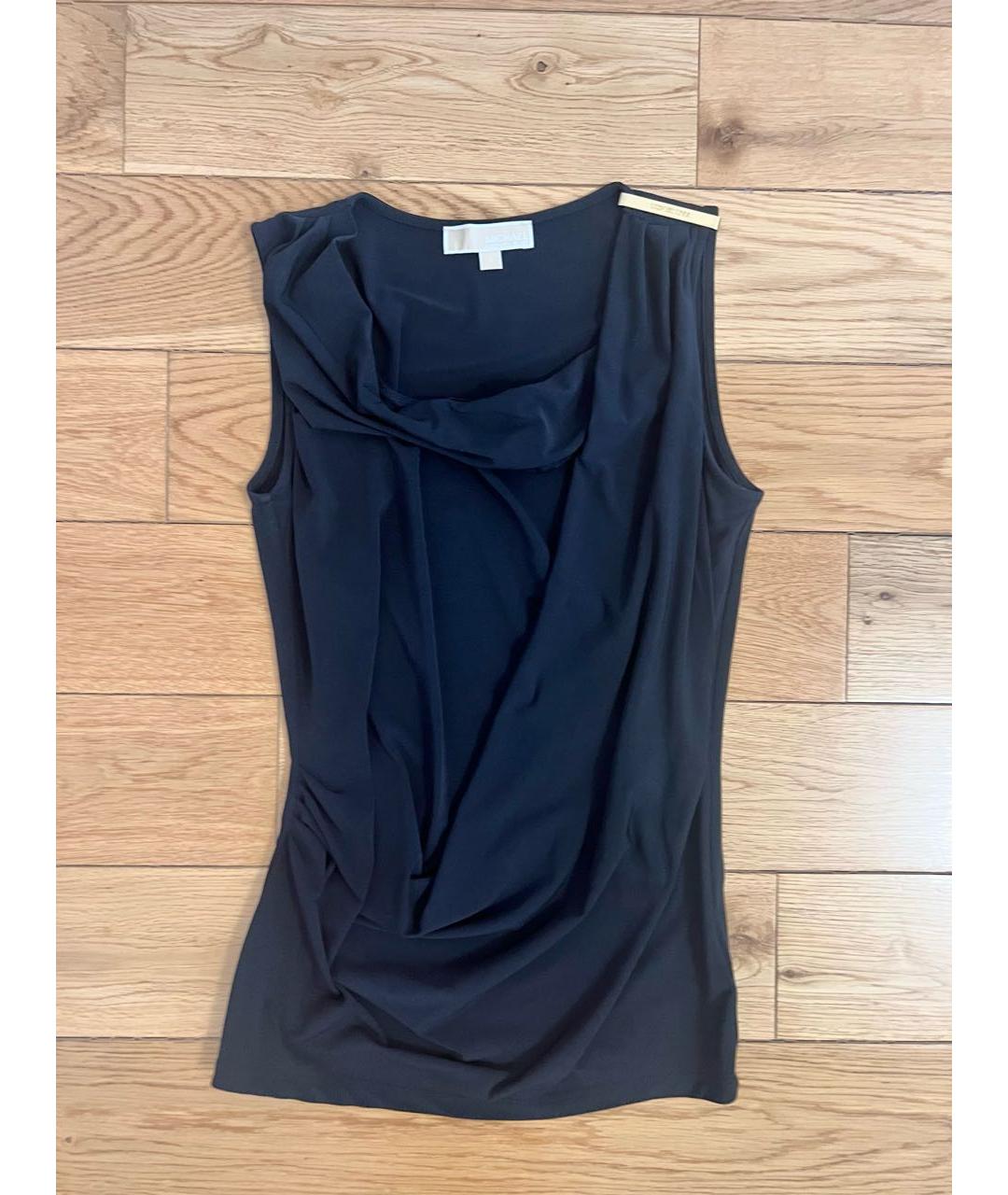 MICHAEL KORS Черная полиэстеровая майка, фото 8