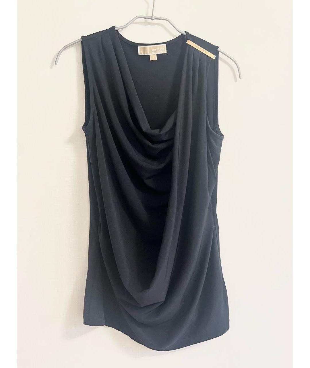 MICHAEL KORS Черная полиэстеровая майка, фото 2