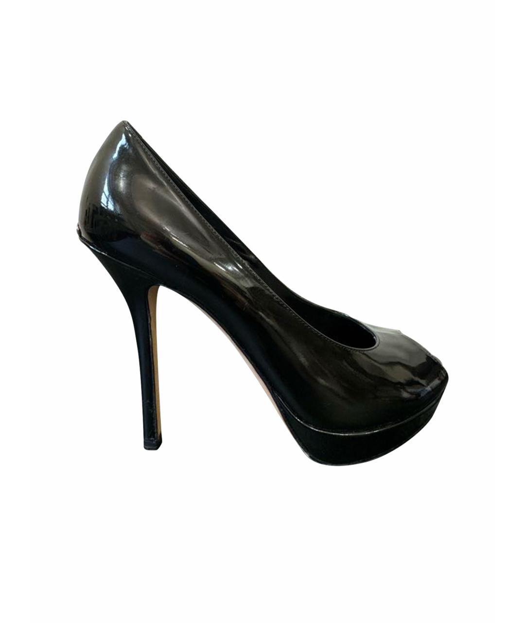 CHRISTIAN DIOR Черные туфли из лакированной кожи, фото 1