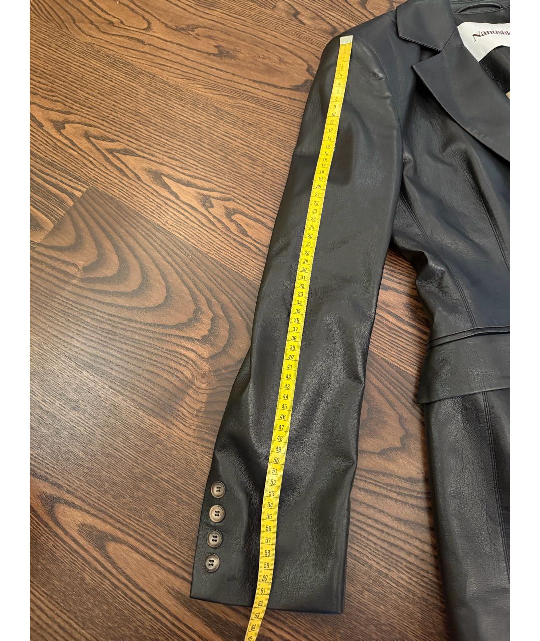 NANUSHKA Черный полиэстеровый жакет/пиджак, фото 6