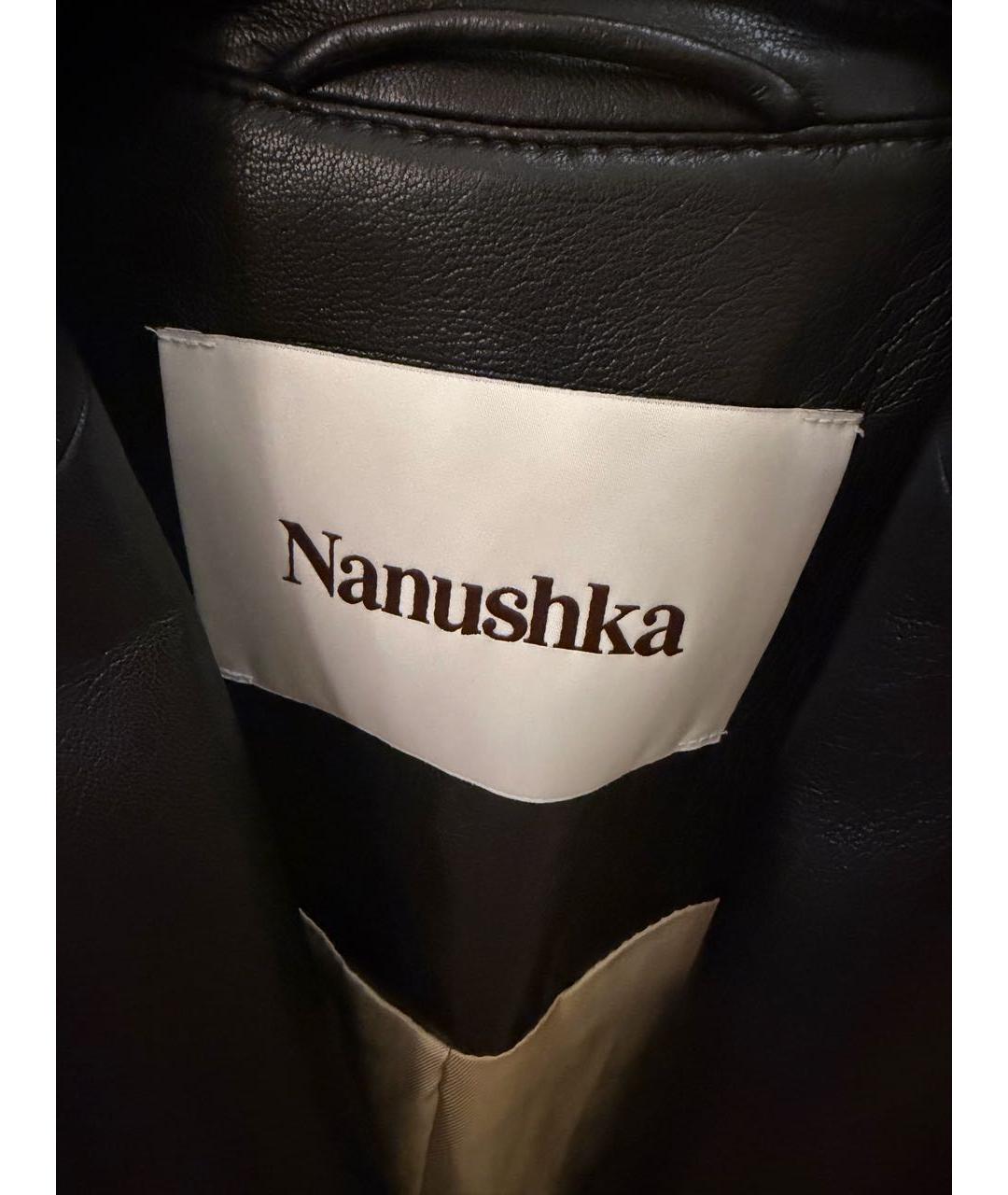 NANUSHKA Черный полиэстеровый жакет/пиджак, фото 3