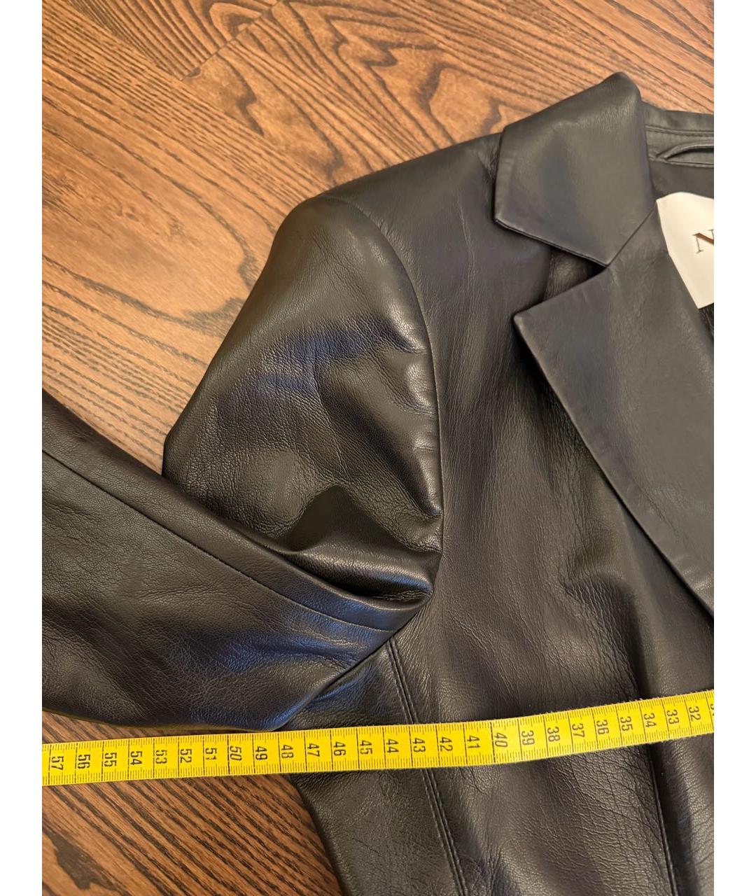 NANUSHKA Черный полиэстеровый жакет/пиджак, фото 5