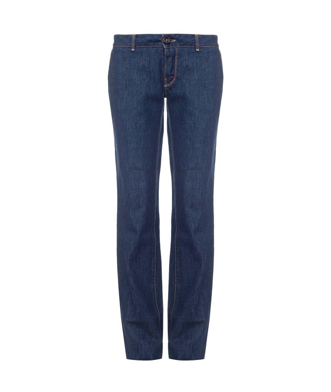 DSQUARED2 Темно-синие хлопковые прямые джинсы, фото 1