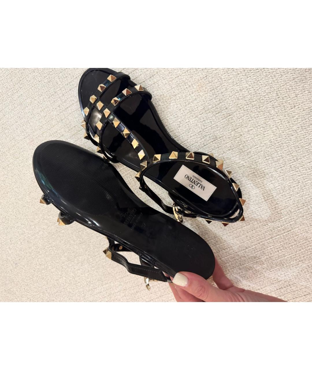 VALENTINO Черные сандалии, фото 5