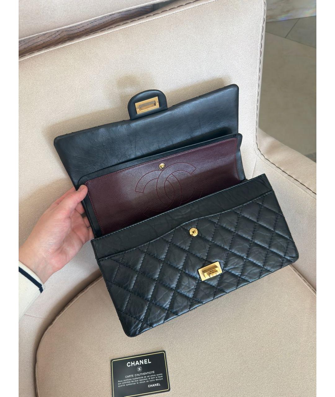 CHANEL Черная кожаная сумка через плечо, фото 5