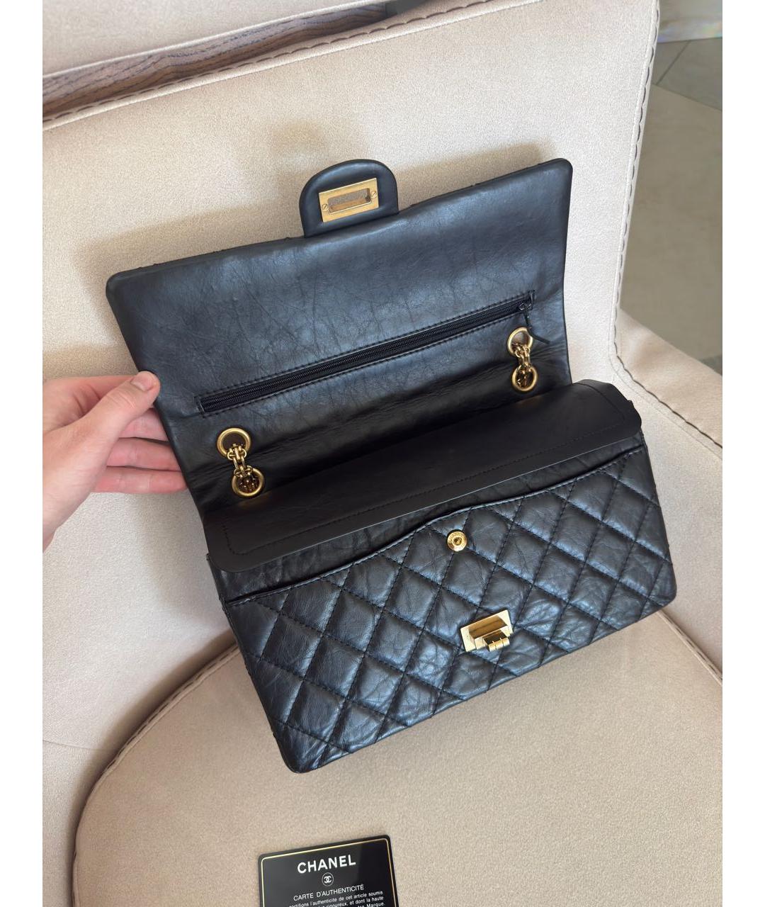 CHANEL Черная кожаная сумка через плечо, фото 6