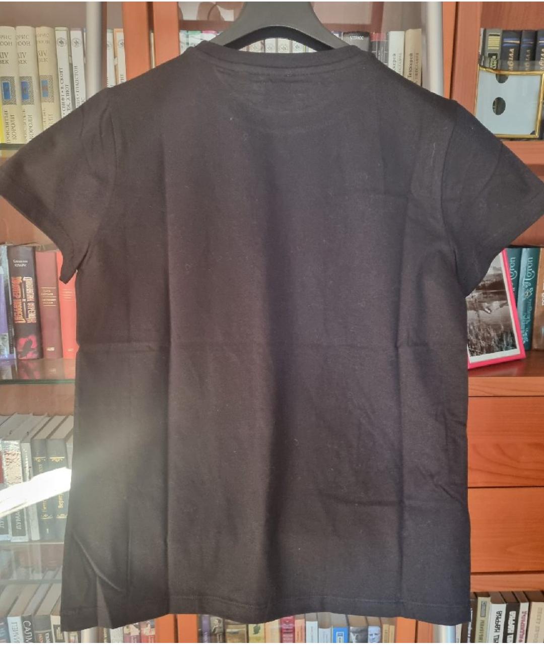 PINKO Черная хлопковая футболка, фото 2