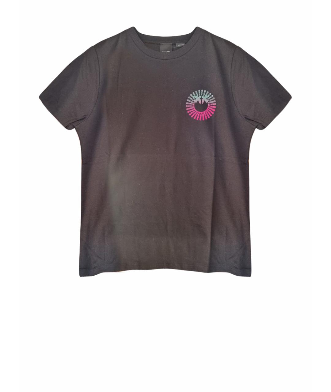 PINKO Черная хлопковая футболка, фото 1