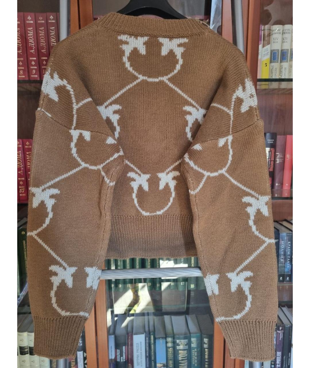 PINKO Коричневый джемпер / свитер, фото 2