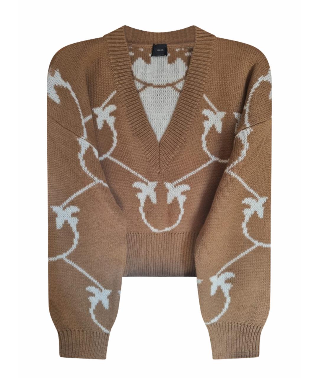 PINKO Коричневый джемпер / свитер, фото 1