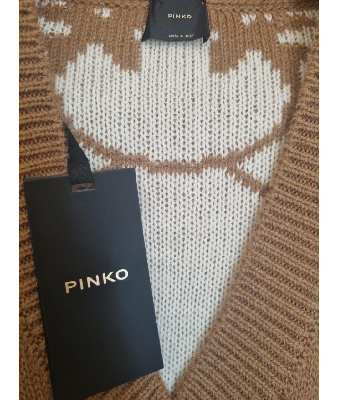 PINKO Коричневый джемпер / свитер, фото 3