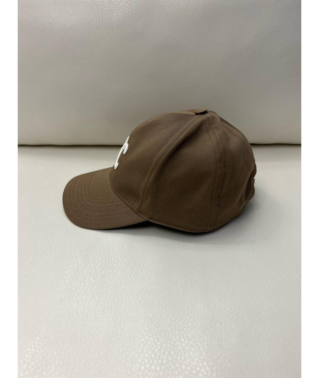 CELINE Бежевая хлопковая кепка, фото 3