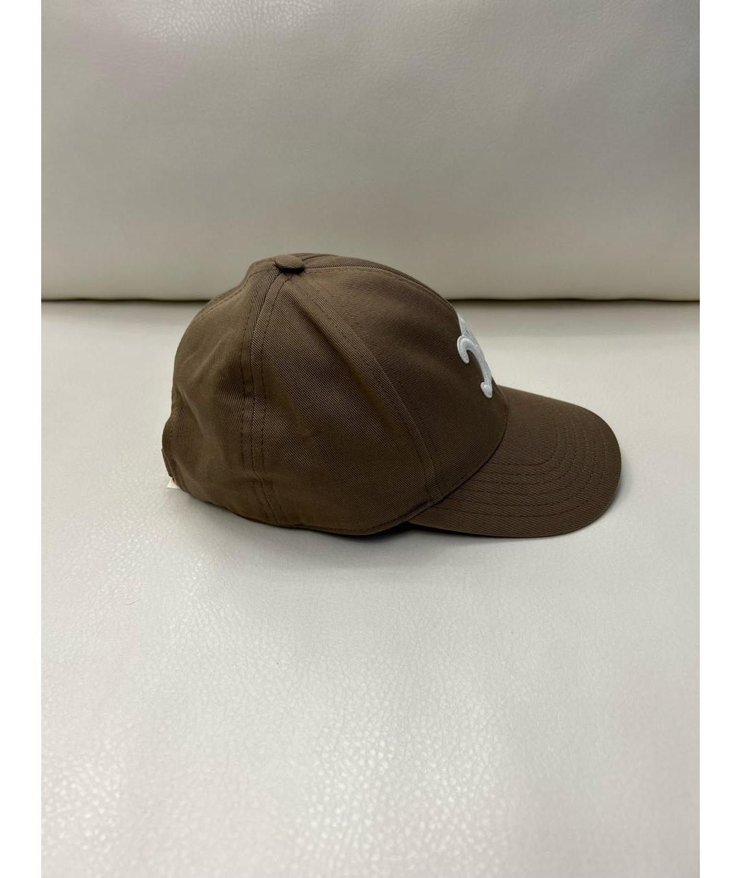 CELINE Бежевая хлопковая кепка, фото 2