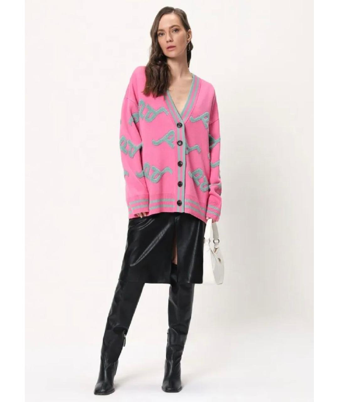 PINKO Розовый кардиган, фото 9
