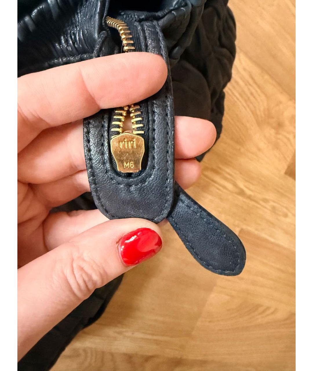 PRADA Черная кожаная сумка через плечо, фото 7