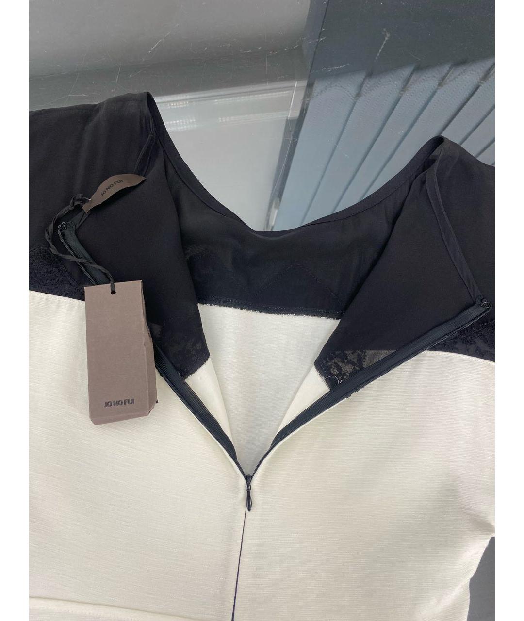 JO NO FUI Белое льняное повседневное платье, фото 3