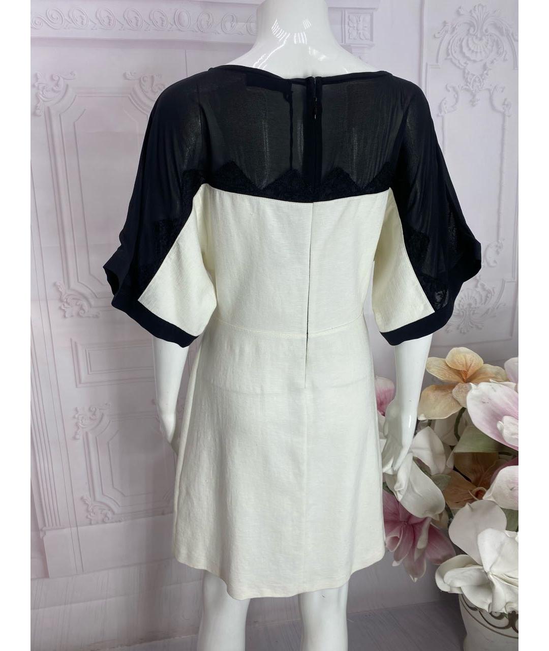 JO NO FUI Белое льняное повседневное платье, фото 2