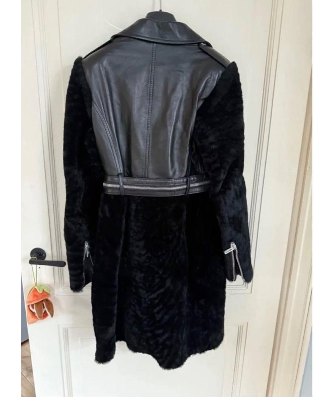 NOUR HAMMOUR Черная кожаная куртка, фото 2