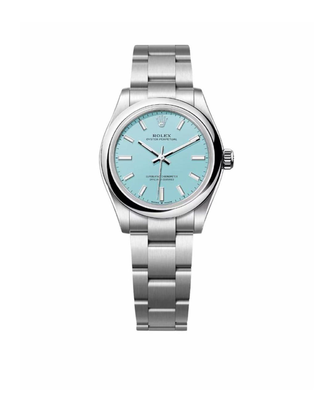 ROLEX Бирюзовые металлические часы, фото 1