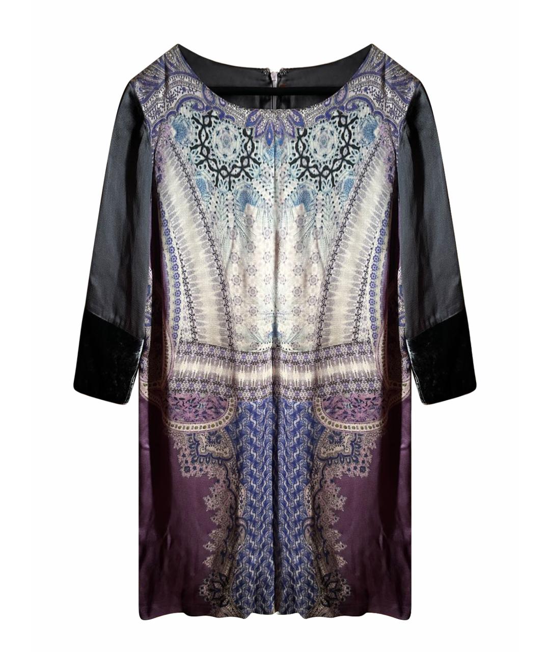 ETRO Мульти шелковое повседневное платье, фото 1