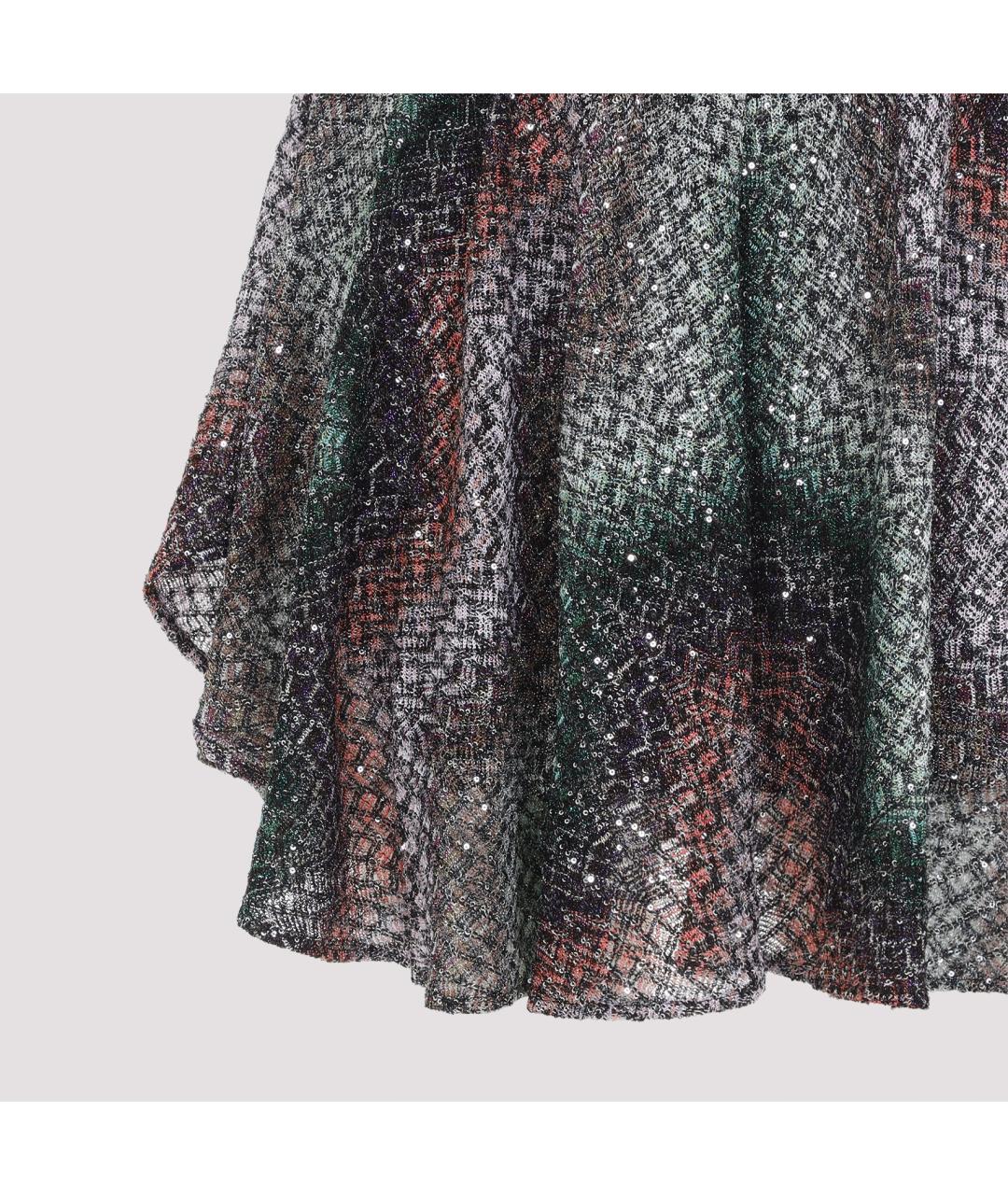 MISSONI Мульти вискозная юбка мини, фото 5