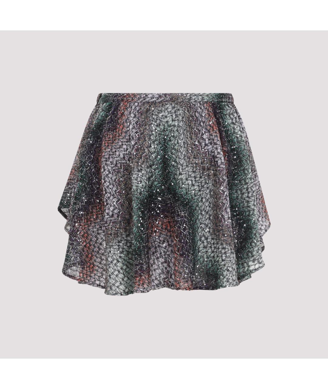 MISSONI Мульти вискозная юбка мини, фото 4