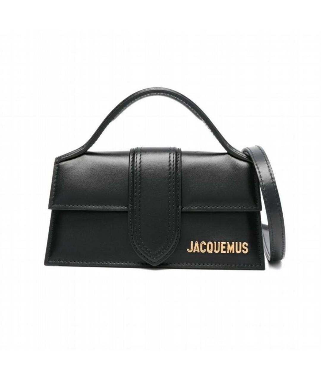 JACQUEMUS Хаки кожаная сумка с короткими ручками, фото 5