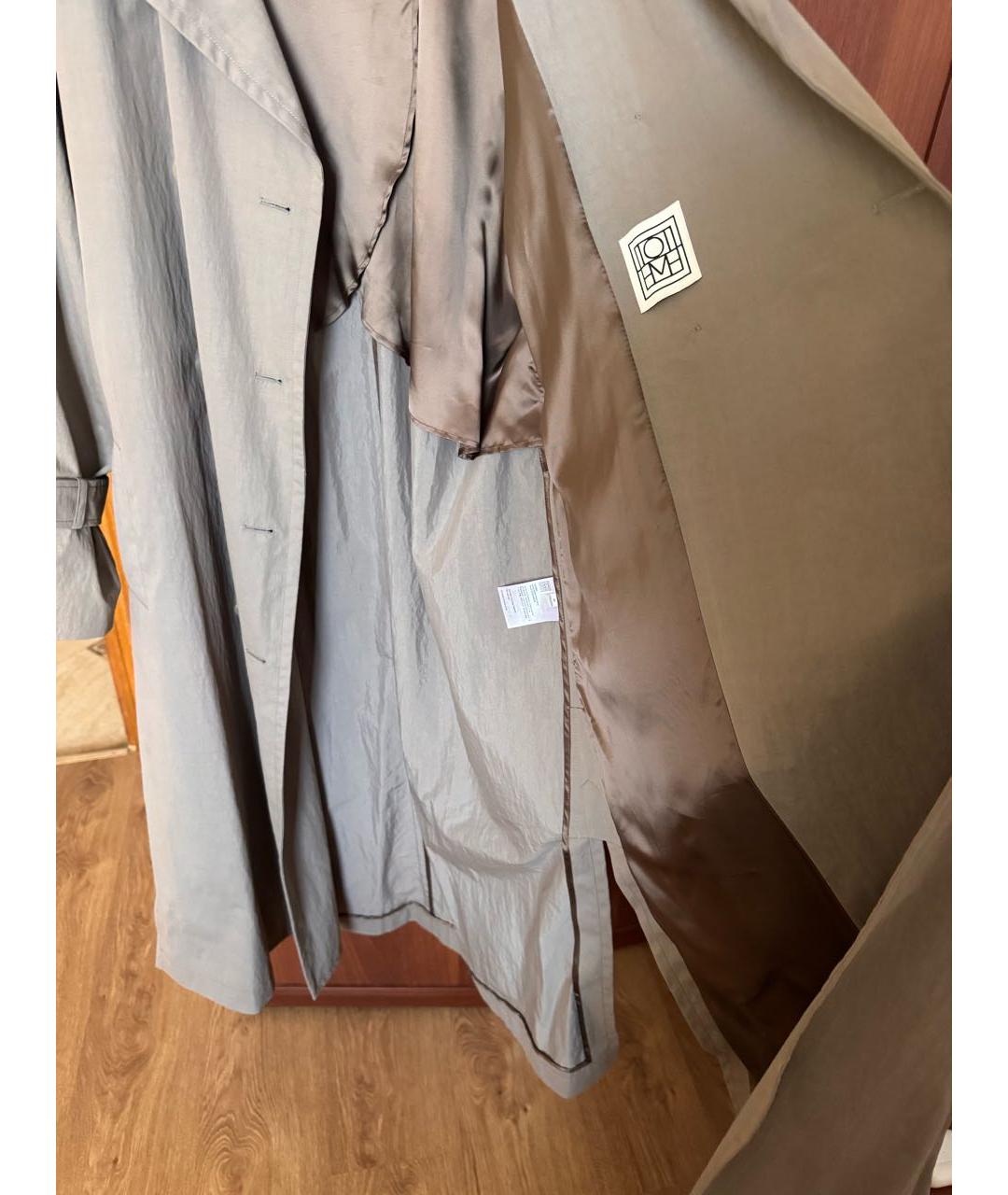 TOTEME Бежевый хлопковый тренч/плащ, фото 3