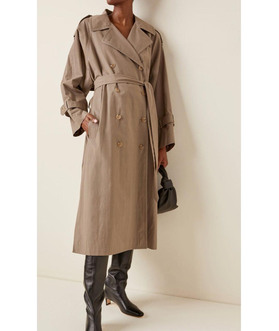 TOTEME Бежевый хлопковый тренч/плащ, фото 6