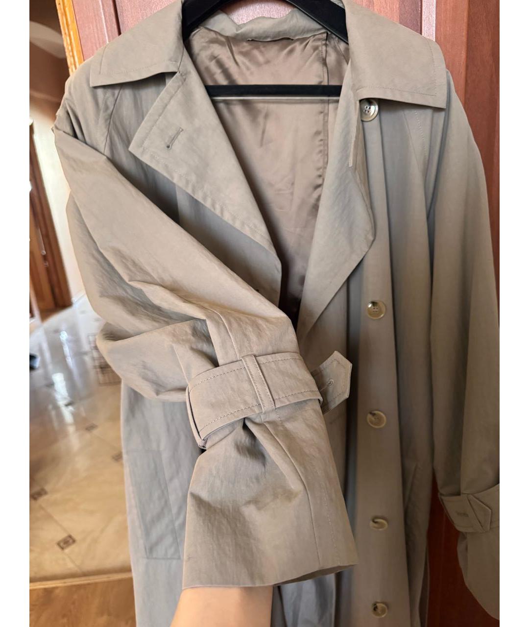 TOTEME Бежевый хлопковый тренч/плащ, фото 7