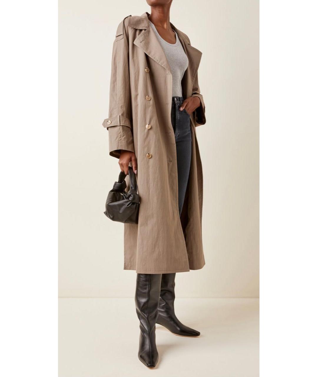 TOTEME Бежевый хлопковый тренч/плащ, фото 5