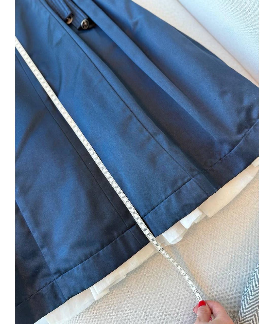 CHANEL Темно-синее шелковое коктейльное платье, фото 5