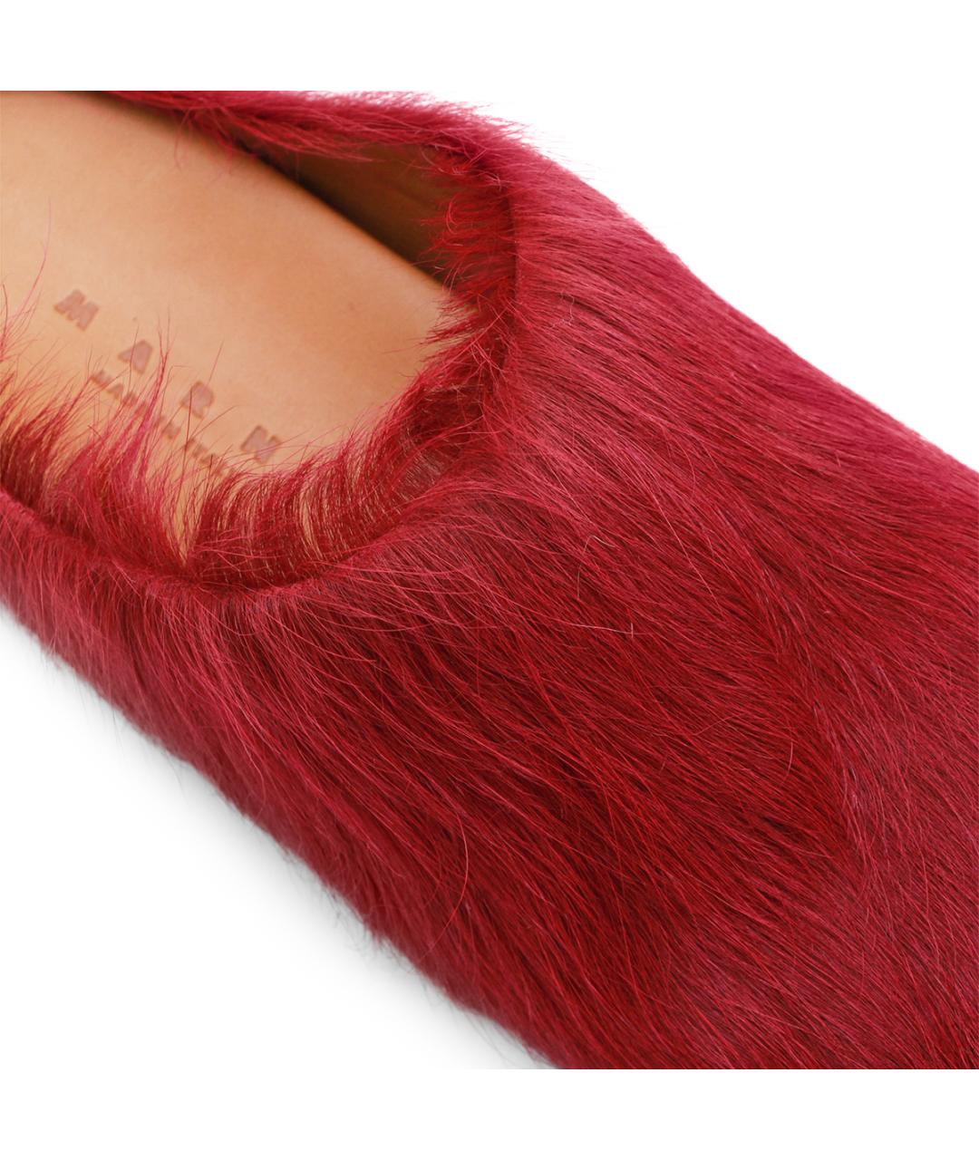 MARNI Красные сабо, фото 4