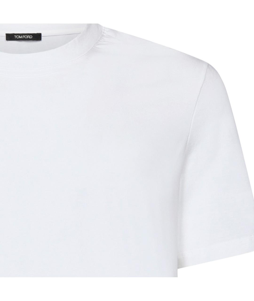 TOM FORD Белая хлопковая футболка, фото 3