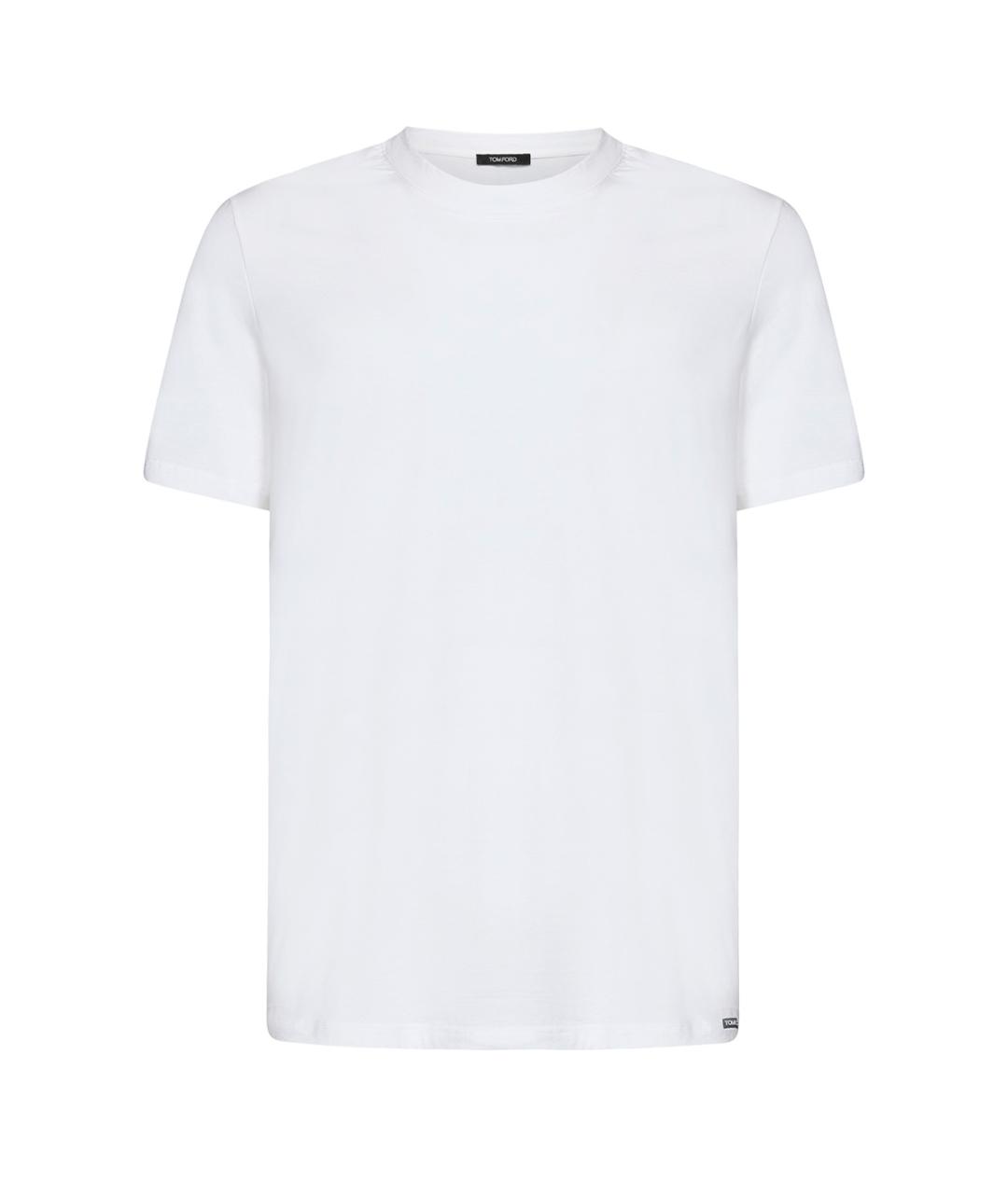 TOM FORD Белая хлопковая футболка, фото 1
