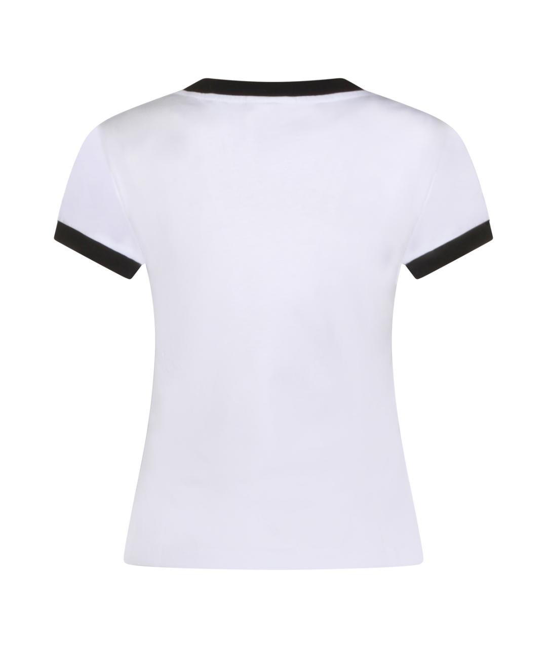 GANNI Белая хлопковая футболка, фото 2