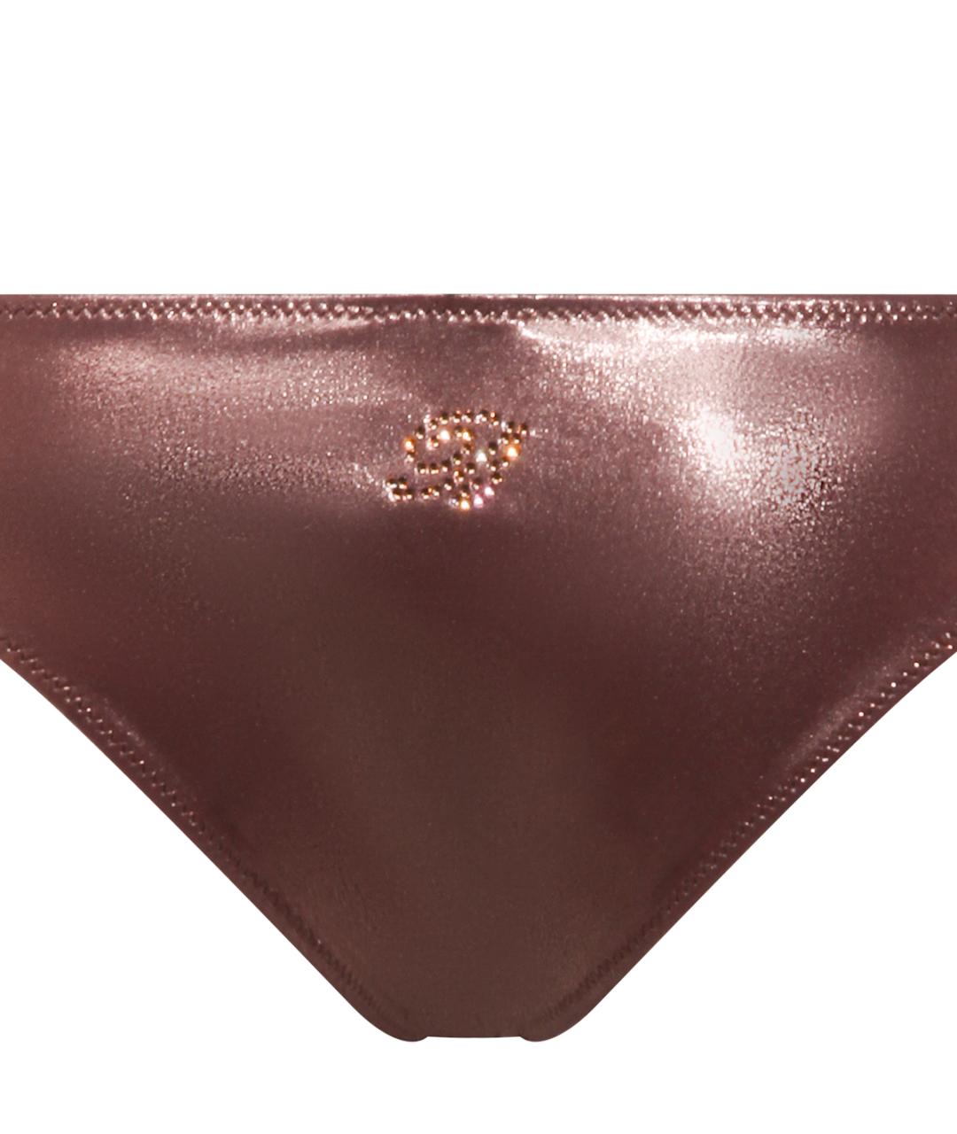 BLUMARINE Коричневый полиэстеровый купальник, фото 3