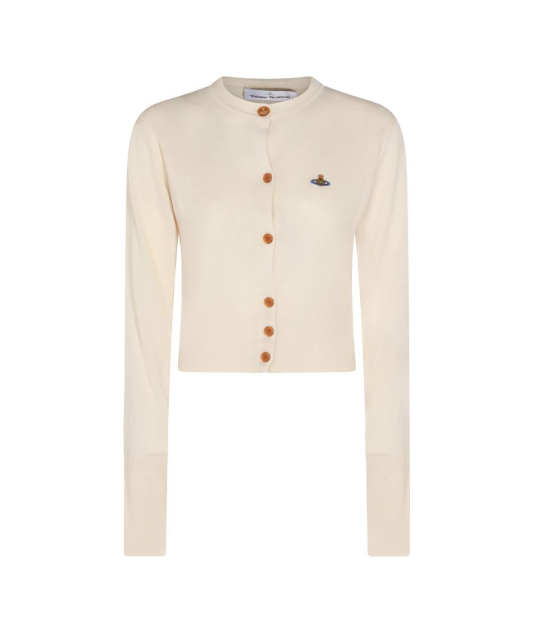VIVIENNE WESTWOOD Белый хлопковый кардиган, фото 1