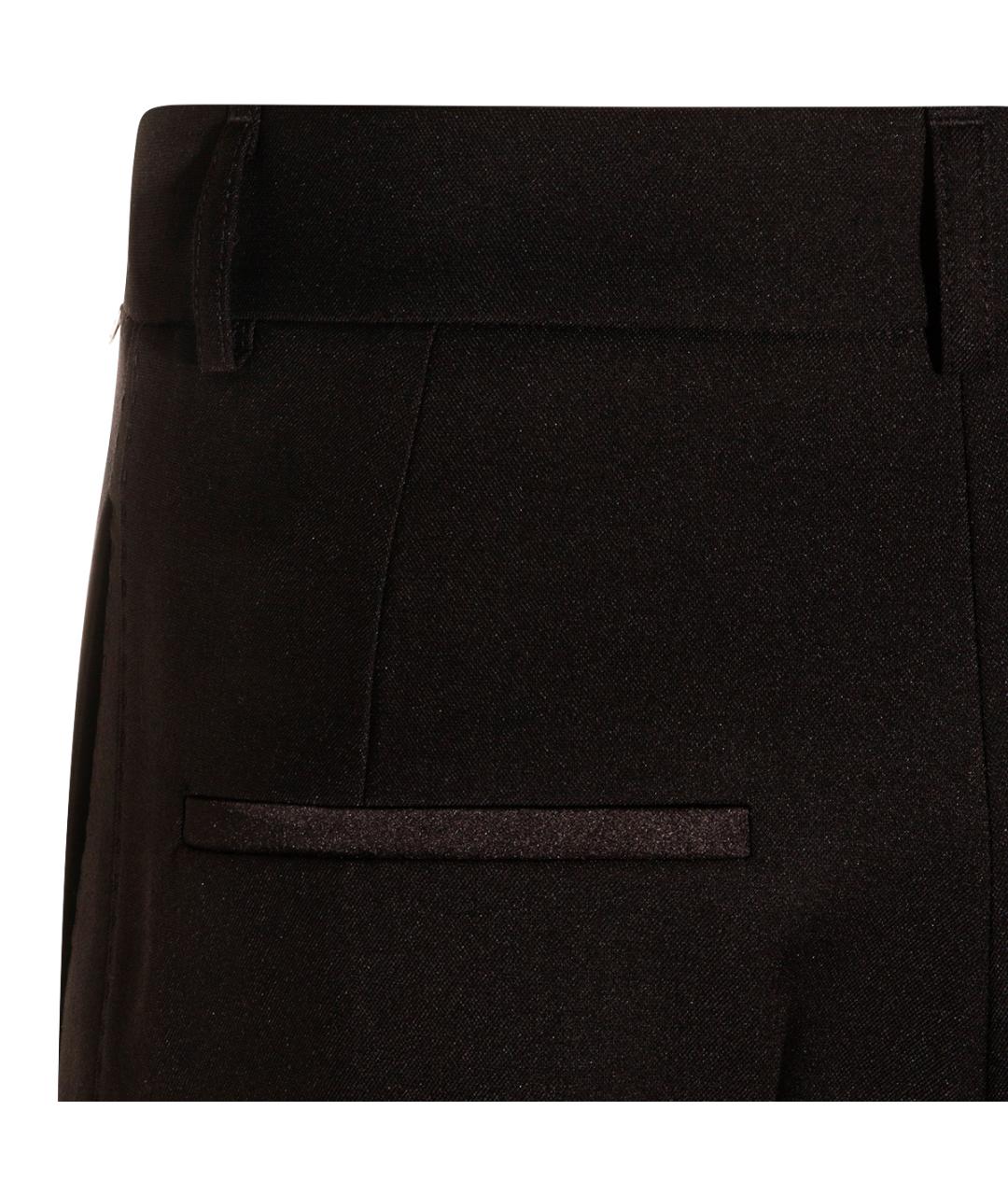 NISSA Черные льняные прямые брюки, фото 4