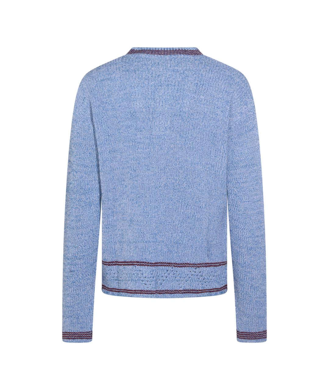 MARNI Голубой хлопковый джемпер / свитер, фото 2