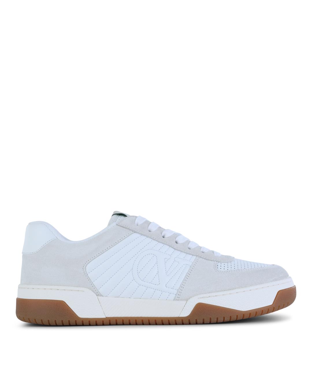 VALENTINO Белые кожаные низкие кроссовки / кеды, фото 1