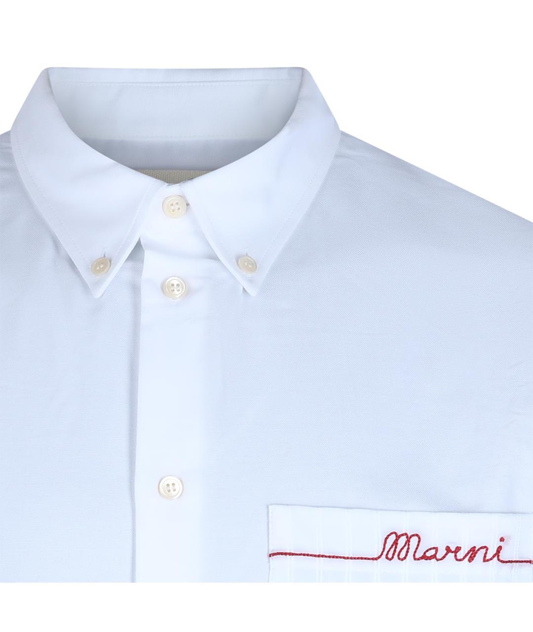 MARNI Белая хлопковая классическая рубашка, фото 3